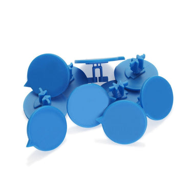 Rundes Siegel blanko - Blau